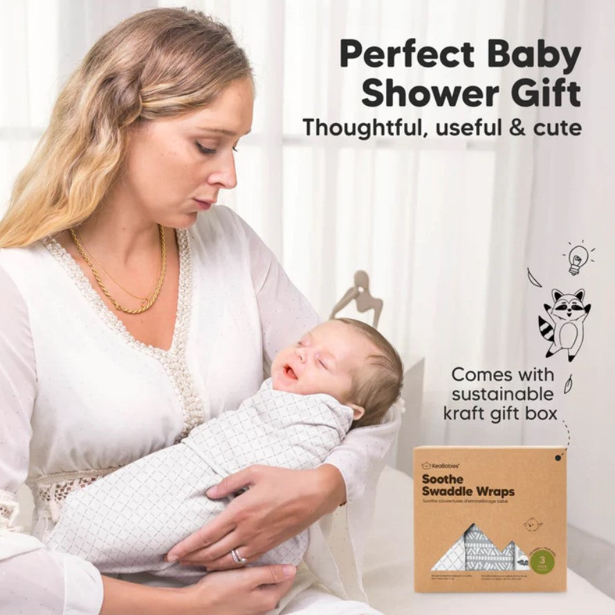Антистрес Пелени За Повиване Organic 3-6 месеца 3бр Горски Животни KeaBabies