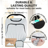 Car Seat Cover Autumn-Winter 0-13 kg Gray KeaBabies