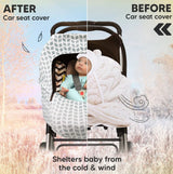 Car Seat Cover Autumn-Winter 0-13 kg Gray KeaBabies
