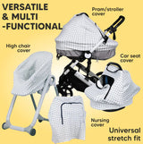 Car Seat Cover Autumn-Winter 0-13 kg Gray KeaBabies