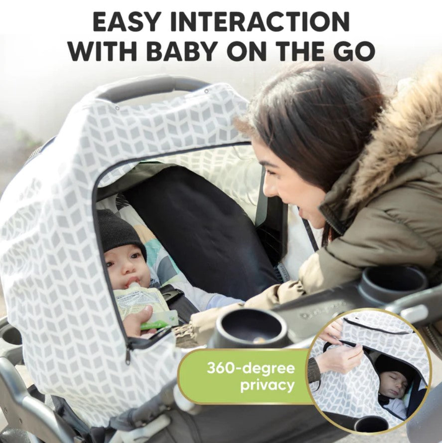 Car Seat Cover Autumn-Winter 0-13 kg Gray KeaBabies
