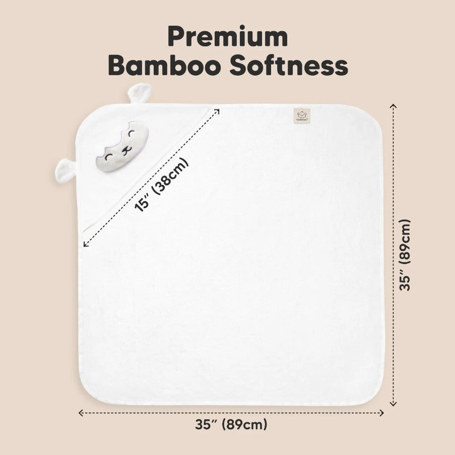 Baby Hooded Towel Made of Organic Bamboo Lambskin KeaBabies