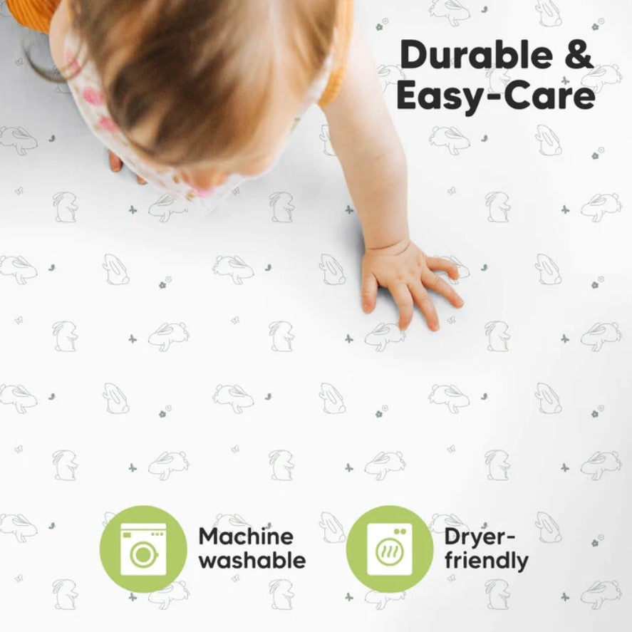 Organic Bamboo Crib Sheets Next To Me 2pcs 66x97cm Bunnies Keababies