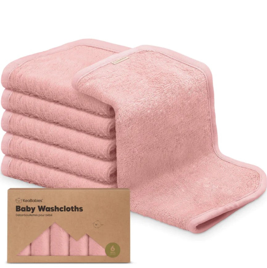 Kърпи От Органичен Бамбук 6 Бр Пепел от Рози KeaBabies