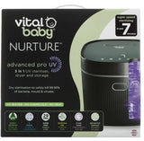 Advanced Pro UV Sterilizer with Drying Function Black Vital Baby