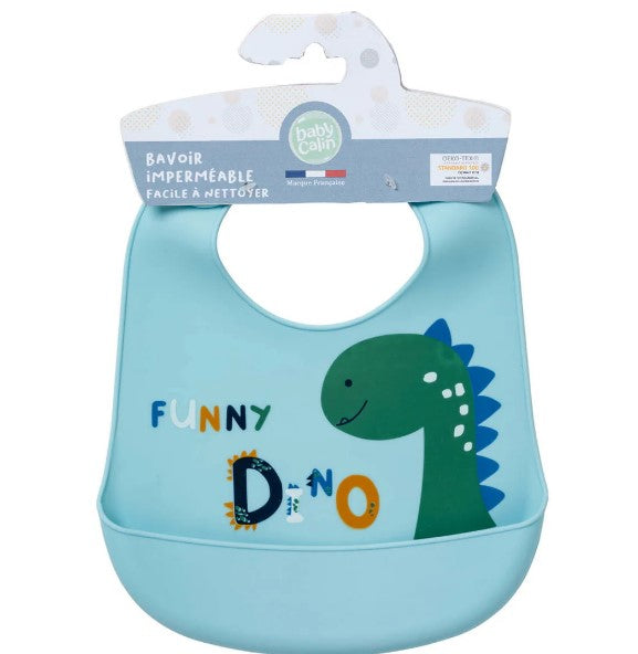 Bavetă impermeabilă Funny Dino 6+ Babycalin