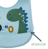 Bavetă impermeabilă Funny Dino 6+ Babycalin