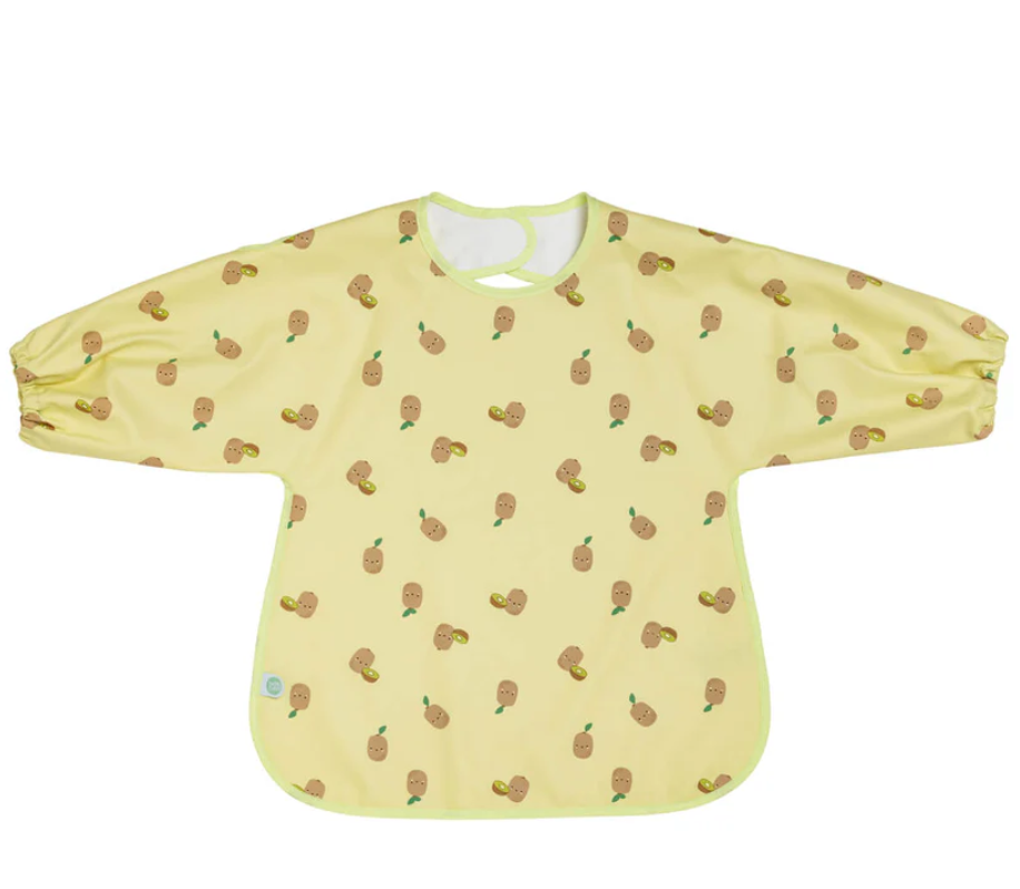 Водоустойчив бебешки лигавник с ръкави 37x42 см Фрути Киви 12+ м. BabyCalin