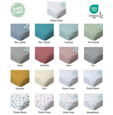 Комплект 2 Броя Чаршафи 60x120 См - Тропически-Бял Babycalin