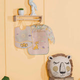 Bavete Impermeabil Cu Maneci Roi Lion Babycalin