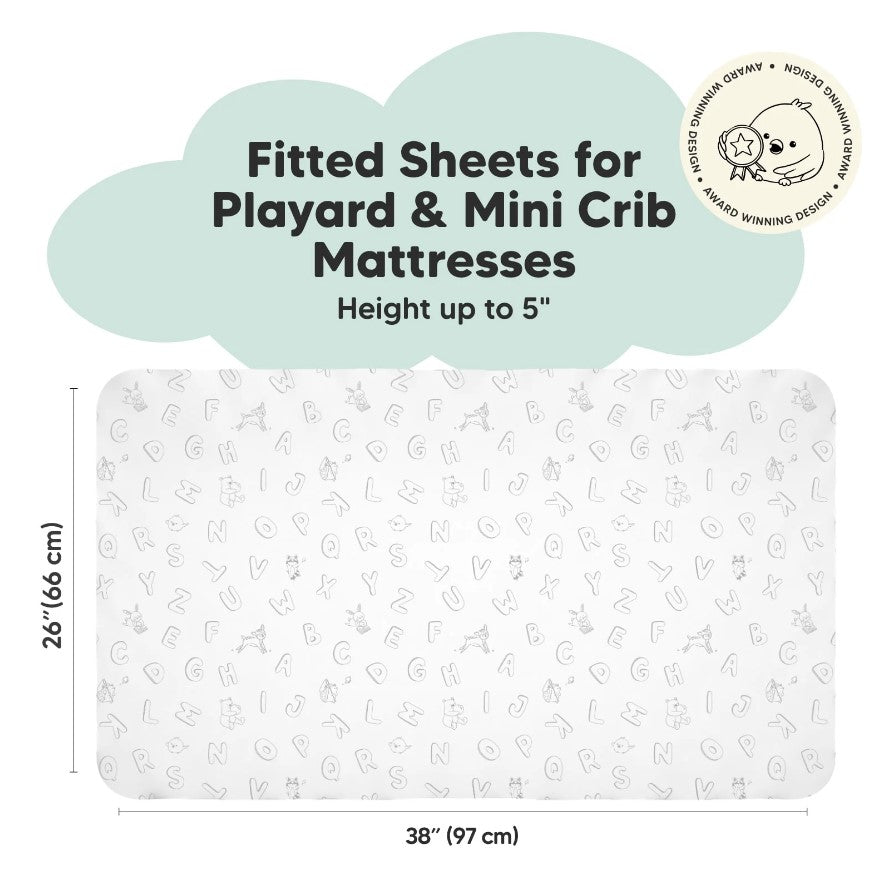 Organic Bamboo Sheets 2Pcs For Crib Next To Me 66X97Cm Gray Kea Babies