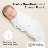 Scutece anti-stres organic 0-3 luni 3buc roz KeaBabies