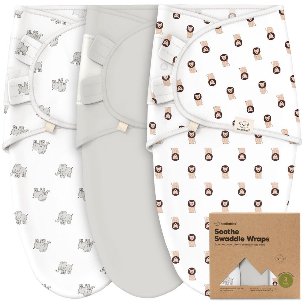 Anti-Stress Diapers Organic 0-3 Months 3Pcs The Wild Calls Keababies