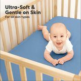 Чаршаф И Протектор 2в1 Protect+ 60Х120См 2 Броя Син/Сив KeaBabies
