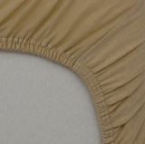 Чаршаф с ластик от памучно трико комплект от 2 броя Екрю/Пшеничен Little band