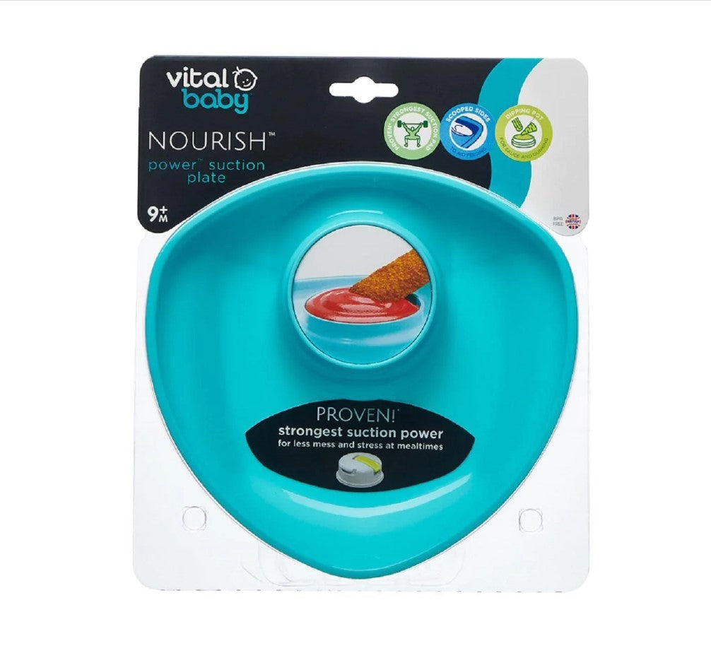 Детска Чиния С Вакум Зелена Vital Baby