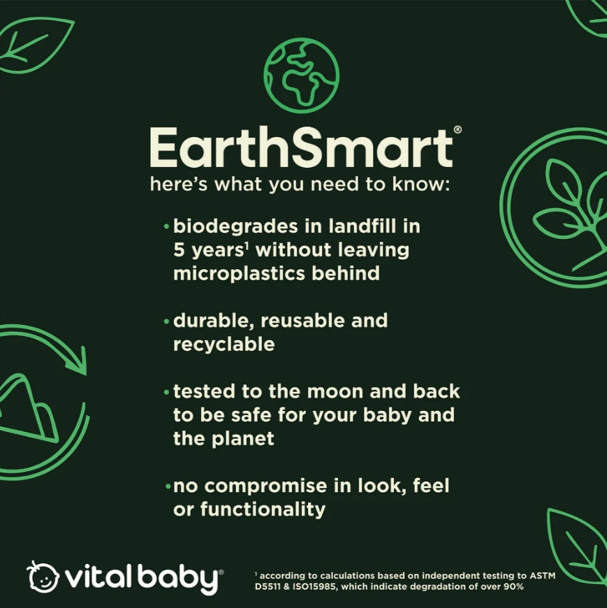 2в1 Универсална четка за бебешки шишета и биберони EarthSmart Vital Baby