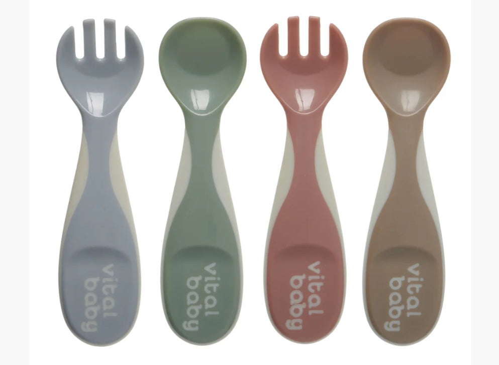 Специални лъжички за самостоятелно хранене EarthSmart Vital Baby