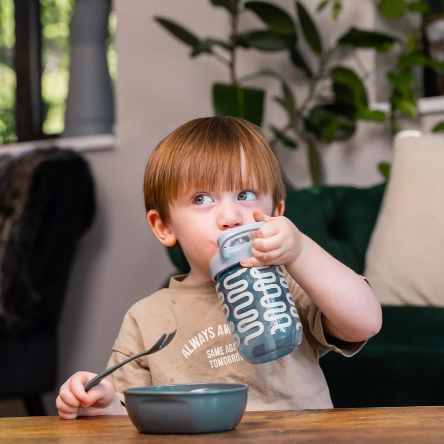 EarthSmart Vital Baby Non-Spill Cup with Straw 350 ml Gray