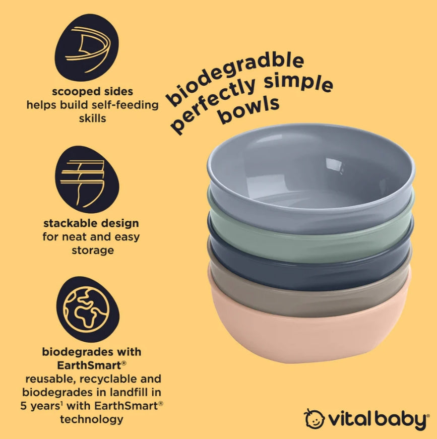 Universal Feeding Bowls 5pcs EarthSmart Vital Baby