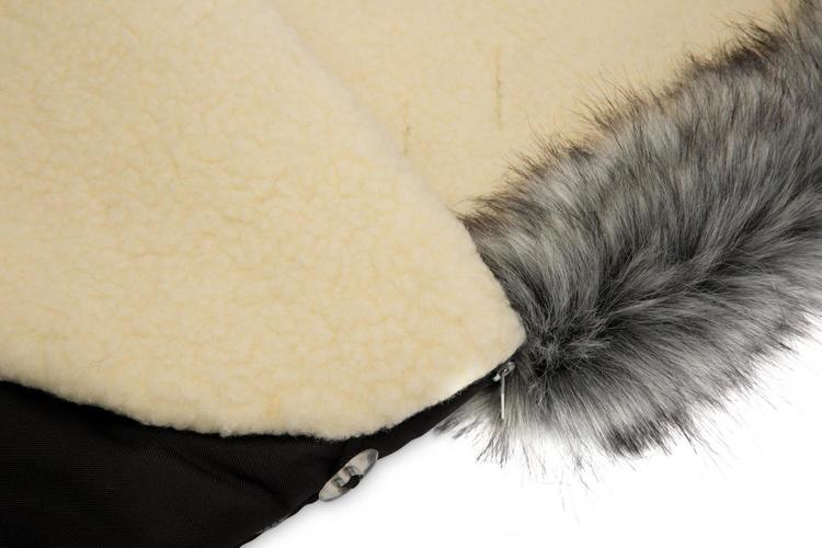 Sac de Lână de Iarnă Eskimo Negru
