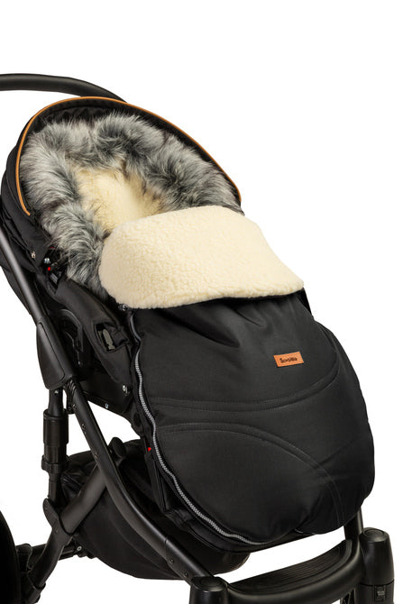Sac de Lână de Iarnă Eskimo Negru