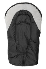 Geantă de iarnă fleece negru/gri