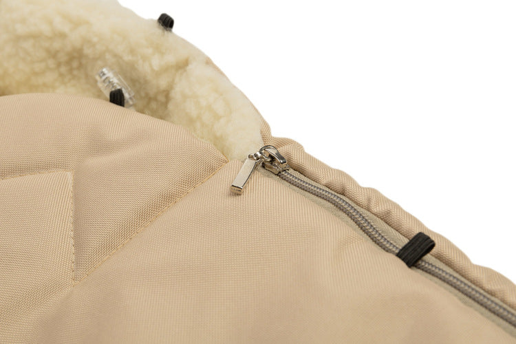 Winter Woolen Stroller Cover Cappuccino (95X40)