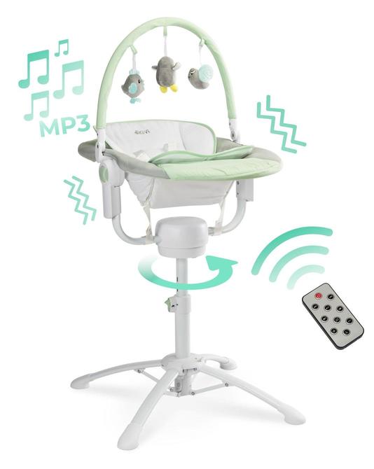 Highchair Chaise Lounge And Swing 3in1 Kivi Mint Caretero