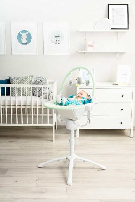 Scaun înalt Chaise Lounge And Swing 3in1 Kivi Mint Caretero