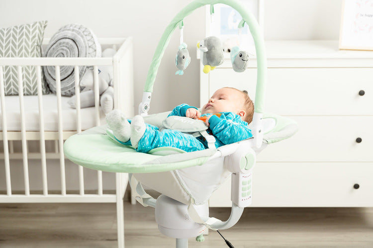 Scaun înalt Chaise Lounge And Swing 3in1 Kivi Mint Caretero