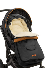Winter Woolen Stroller Bag Black (95X40)