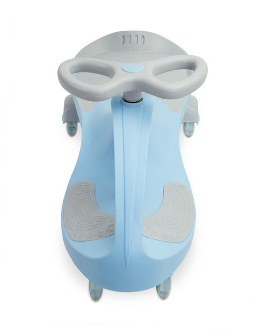 Cărucior pentru copii pentru călărie și împingere Wiggle Car Spinner Blue Caretero Toyz