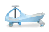 Cărucior pentru copii pentru călărie și împingere Wiggle Car Spinner Blue Caretero Toyz