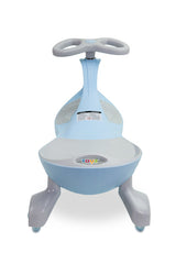 Cărucior pentru copii pentru călărie și împingere Wiggle Car Spinner Blue Caretero Toyz