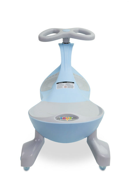 Cărucior pentru copii pentru călărie și împingere Wiggle Car Spinner Blue Caretero Toyz