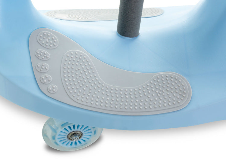Cărucior pentru copii pentru călărie și împingere Wiggle Car Spinner Blue Caretero Toyz