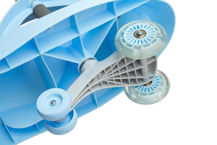 Cărucior pentru copii pentru călărie și împingere Wiggle Car Spinner Blue Caretero Toyz