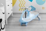 Cărucior pentru copii pentru călărie și împingere Wiggle Car Spinner Blue Caretero Toyz