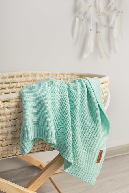 Patura Bambus Si Bumbac Menta 100x80cm