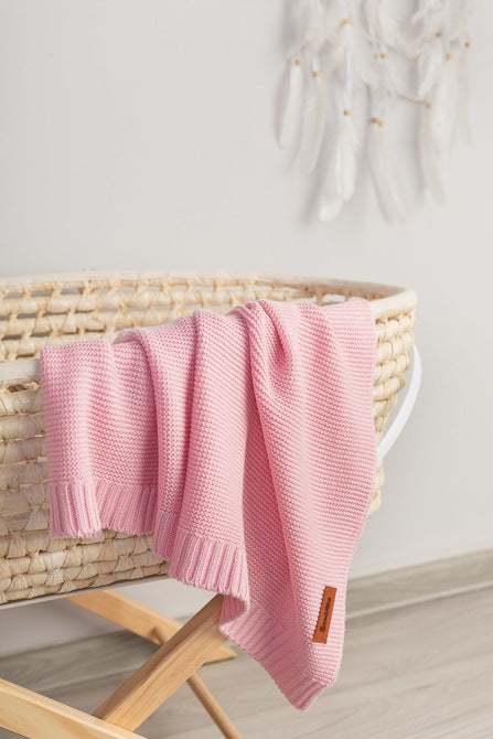 Patura Bambus Si Bumbac Roz 100x80cm