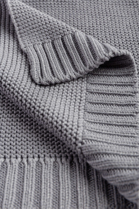 Bamboo And Cotton Blanket Gray 100x80cm