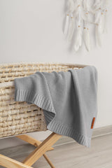 Patura Bambus Si Bumbac Gri 100x80cm