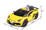 Battery Car Lamborghini Yellow Caretero Toyz