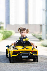 Battery Car Lamborghini Yellow Caretero Toyz