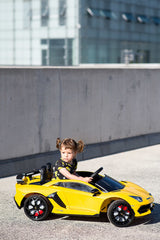 Battery Car Lamborghini Yellow Caretero Toyz