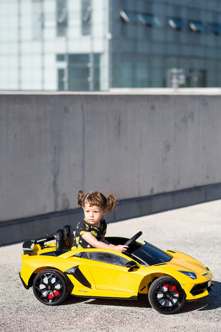 Battery Car Lamborghini Yellow Caretero Toyz