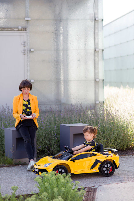 Battery Car Lamborghini Yellow Caretero Toyz