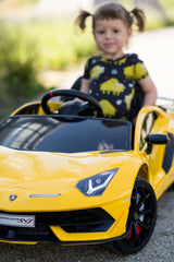 Battery Car Lamborghini Yellow Caretero Toyz