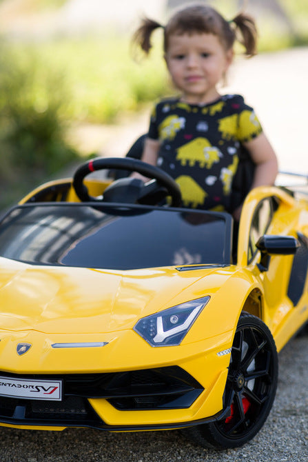 Battery Car Lamborghini Yellow Caretero Toyz